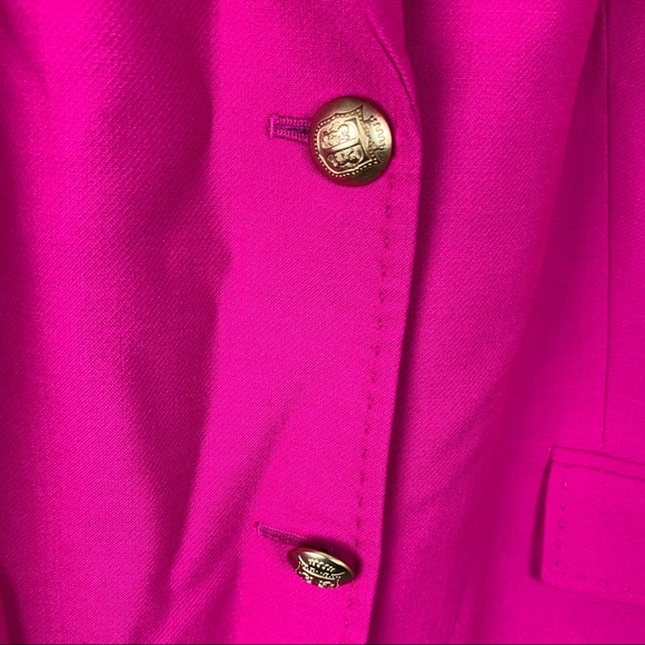 NWT Talbots Fuchsia Pink Blazer Gold Buttons 22W - Picture 6 of 16